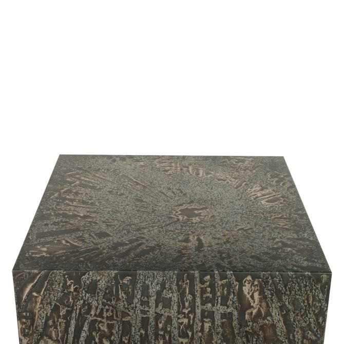 Odessa Modern Industrial Coffee Table in Desert Patina