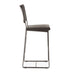 Melbourne Buffalo Leather and Iron Counter Chair - World Interiors