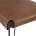 Melbourne Buffalo Leather and Iron Counter Chair - World Interiors