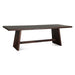 Acadia 94" Rustic Modern Dining Table in Coffee Bean - World Interiors