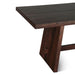 Acadia 94" Rustic Modern Dining Table in Coffee Bean - World Interiors