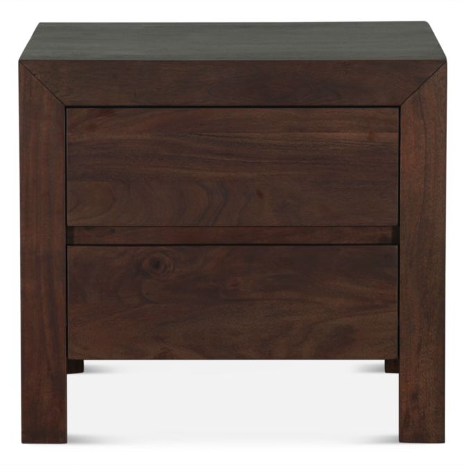 Acadia 24" Modern Nightstand in Coffee Bean - World Interiors