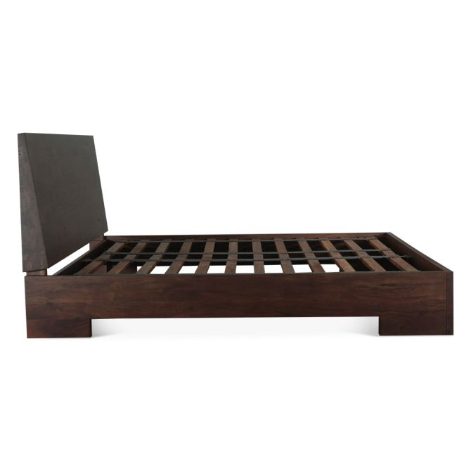 Acadia Modern Platform Bed in Coffee Bean - World Interiors