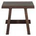 Acadia Rustic Modern Side Table in Coffee Bean - World Interiors