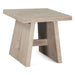 Acadia Rustic Modern Side Table in Driftwood - World Interiors