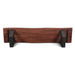 Yarrow 68" Bench in Light Sequoia with Gunmetal Legs - World Interiors