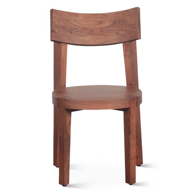 Yarrow 19" Acacia Wood Dining Chair in Light Sequoia - World Interiors