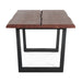 Yarrow 79" Dining Table in Light Sequoia with Gunmetal Legs - World Interiors