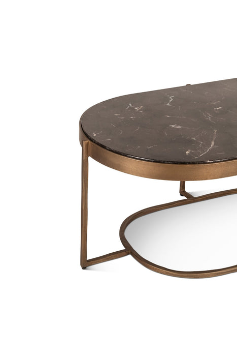 Fresno 43" Industrial Modern Coffee Table - World Interiors