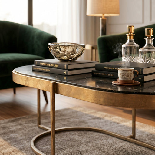 Fresno 43" Industrial Modern Coffee Table - World Interiors
