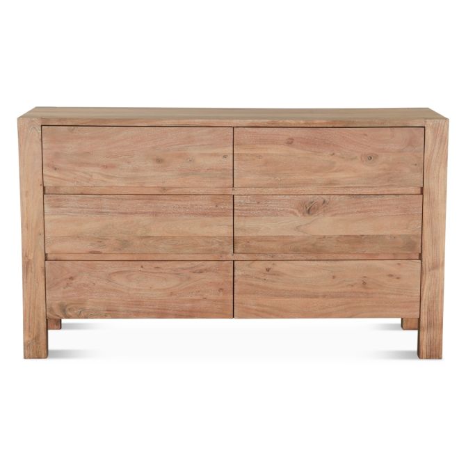 Mesa 60" Rustic Dresser in Brushed Acacia