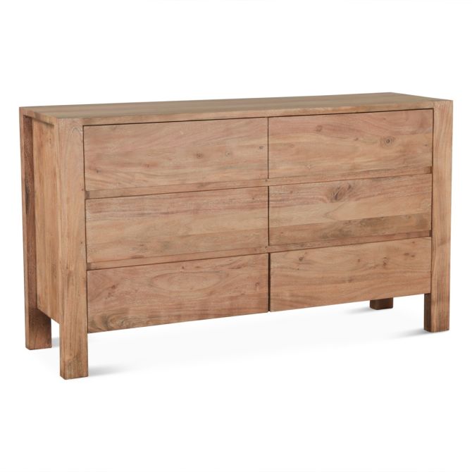 Mesa 60" Rustic Dresser in Brushed Acacia