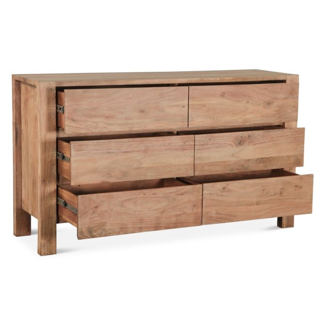 Mesa 60" Rustic Dresser in Brushed Acacia