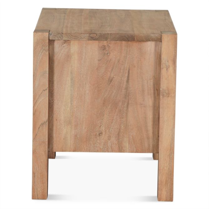 Mesa 32" Rustic Nightstand in Brushed Acacia - World Interiors