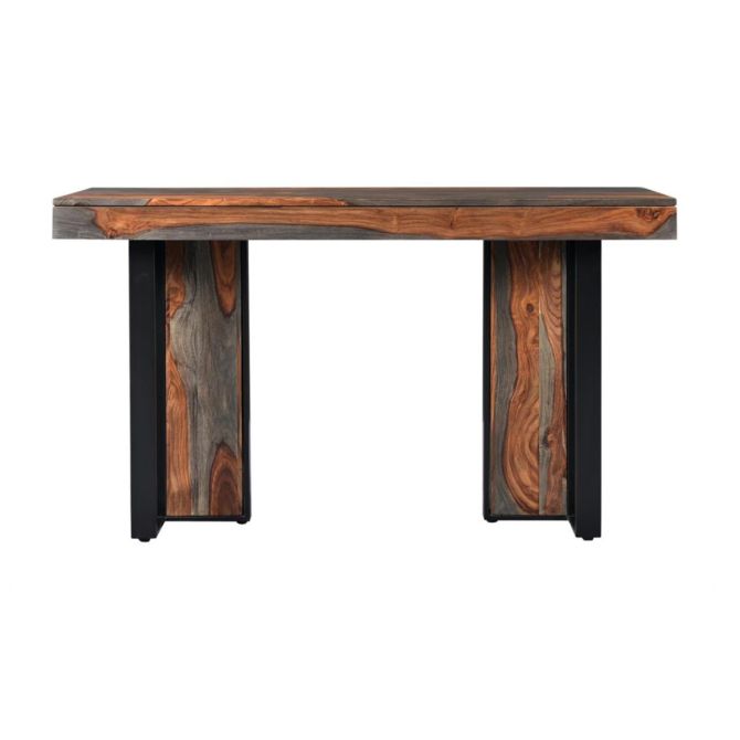 Summit 54" Modern Console Table in Capri Sheesham - World Interiors