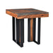 Summit 26" Modern End Table in Capri Sheesham - World Interiors