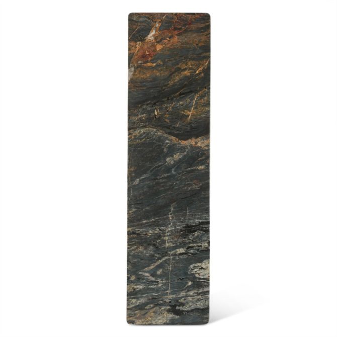 Caldera Lava Marble Console Table with Dark Oak Base