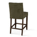 Aven Green Eco-Suede Counter Chair - World Interiors