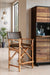 Galway Folding Bar Chair in Antique Whiskey Leather - World Interiors