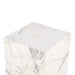 Giza 15" Drum Side Table in Alabaster Marble - World Interiors