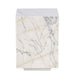 Giza 15" Drum Side Table in Alabaster Marble - World Interiors