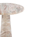 Giza 30" Round Bistro Table in Brown Toronto Marble - World Interiors