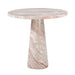 Giza 30" Round Bistro Table in Brown Toronto Marble - World Interiors