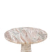 Giza 30" Round Bistro Table in Brown Toronto Marble - World Interiors