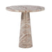 Giza 30" Round Bistro Table in Brown Toronto Marble - World Interiors