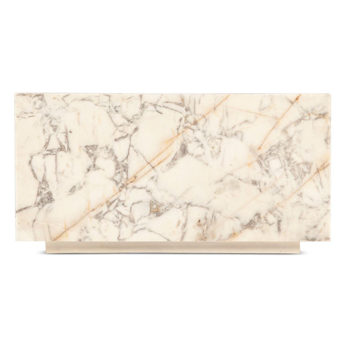 Giza 32" Drum Coffee Table in Alabaster Marble - World Interiors