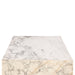 Giza 32" Drum Coffee Table in Alabaster Marble - World Interiors