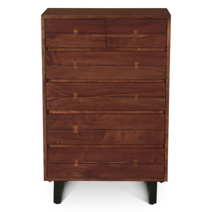 Glenwood 34" Tall Chest in Walnut - World Interiors