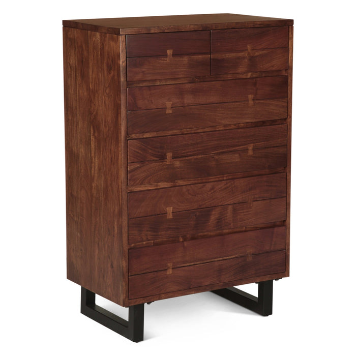 Glenwood 34" Tall Chest in Walnut - World Interiors
