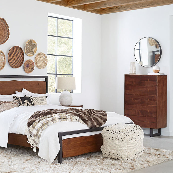 Glenwood 34" Tall Chest in Walnut - World Interiors