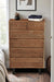 Glenwood 52" Tall Chest in Smoked Acacia - World Interiors