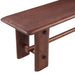 Hampton Loch 64" Bench in Walnut - World Interiors