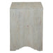 Haveli 26" Plinth Base Nightstand in Carved Heirloom White - World Interiors
