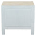 Haveli 26" Plinth Base Nightstand in Carved Heirloom White - World Interiors