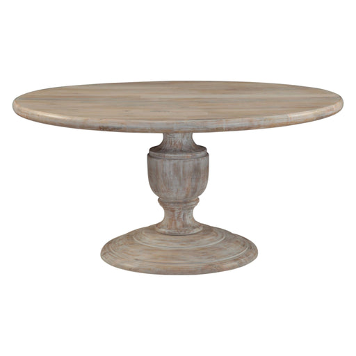 Haveli 60" Round Dining Table in Heirloom White - World Interiors