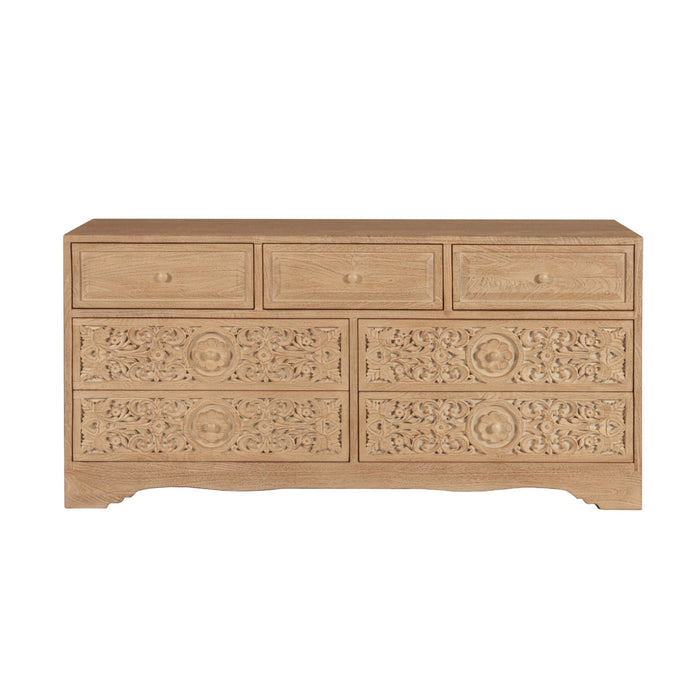 Haveli Traditional Handcarved Dresser - World Interiors