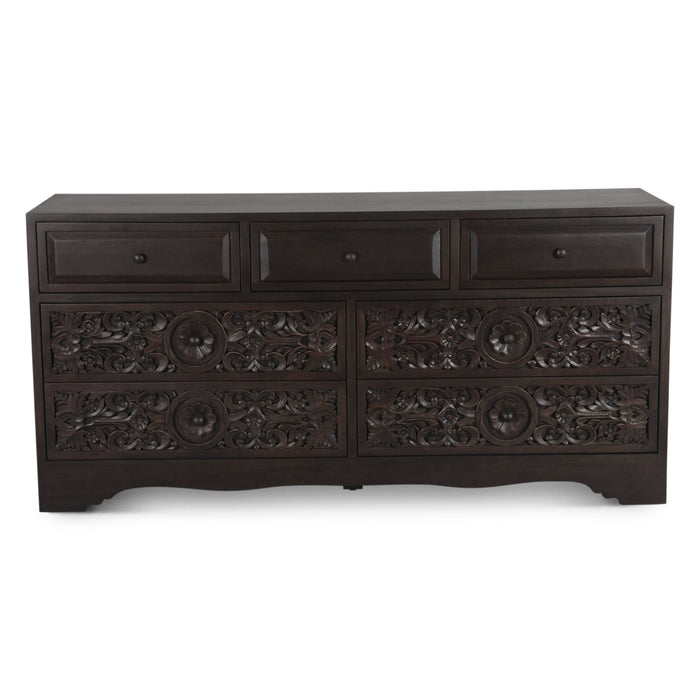 Haveli Traditional Handcarved Dresser - World Interiors