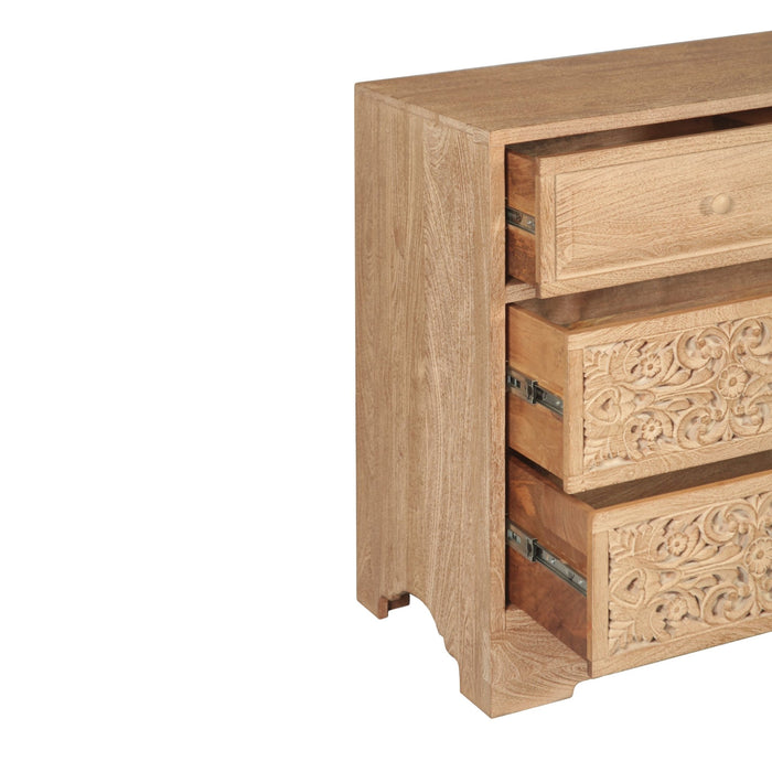 Haveli Traditional Handcarved Dresser - World Interiors