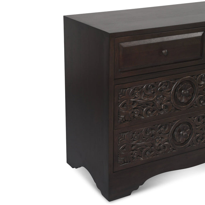 Haveli Traditional Handcarved Dresser - World Interiors