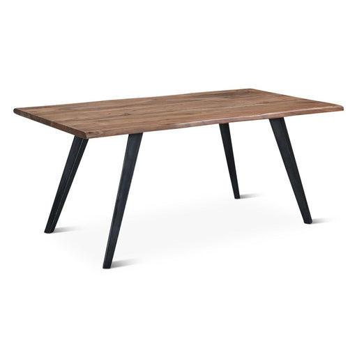 Knoxville 68" Live Edge Acacia Wood Dining Table in Smoked Acacia - World Interiors
