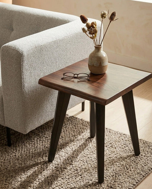 Knoxville Rustic Modern Side Table - World Interiors