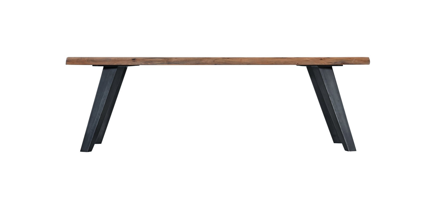 Knoxville x Melbourne 6 - Piece Live Edge Dining Set (68" Table + 4 Chairs + Bench) - World Interiors