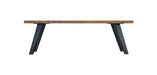 Knoxville x Melbourne 6 - Piece Live Edge Dining Set (68" Table + 4 Chairs + Bench) - World Interiors