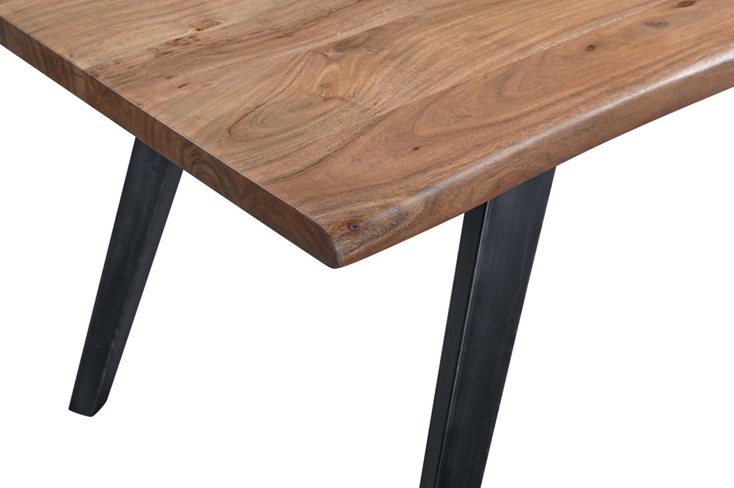 Knoxville x Melbourne 6 - Piece Live Edge Dining Set (68" Table + 4 Chairs + Bench) - World Interiors