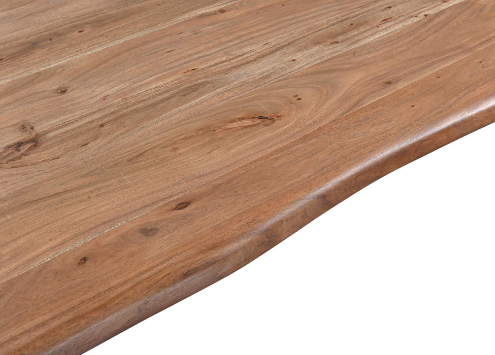 Knoxville x Melbourne 6 - Piece Live Edge Dining Set (68" Table + 4 Chairs + Bench) - World Interiors