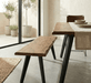 Knoxville x Melbourne 6 - Piece Live Edge Dining Set (68" Table + 4 Chairs + Bench) - World Interiors